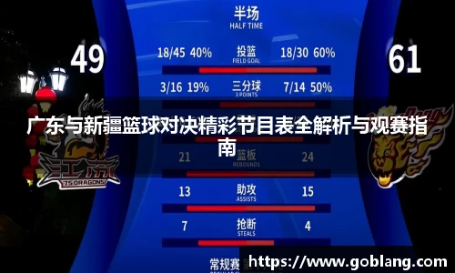 广东与新疆篮球对决精彩节目表全解析与观赛指南
